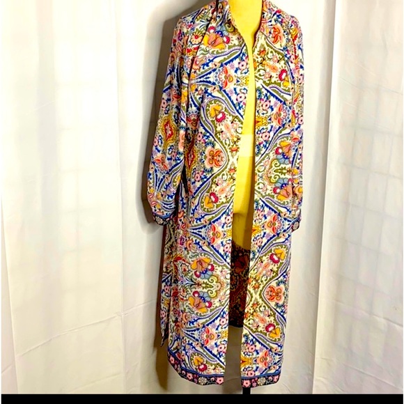 Chico’s Long Paisley Tunic Size S 8/10 - Picture 5 of 10